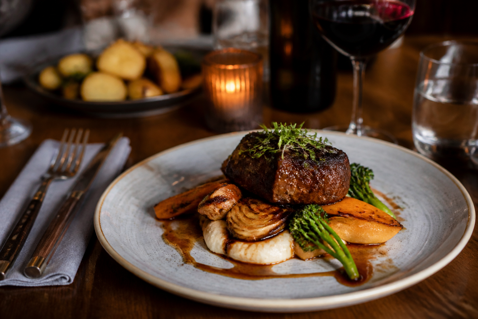 AI-generated image representing a Restaurant in Headingley — illustrative, not a photograph of 21 Co.