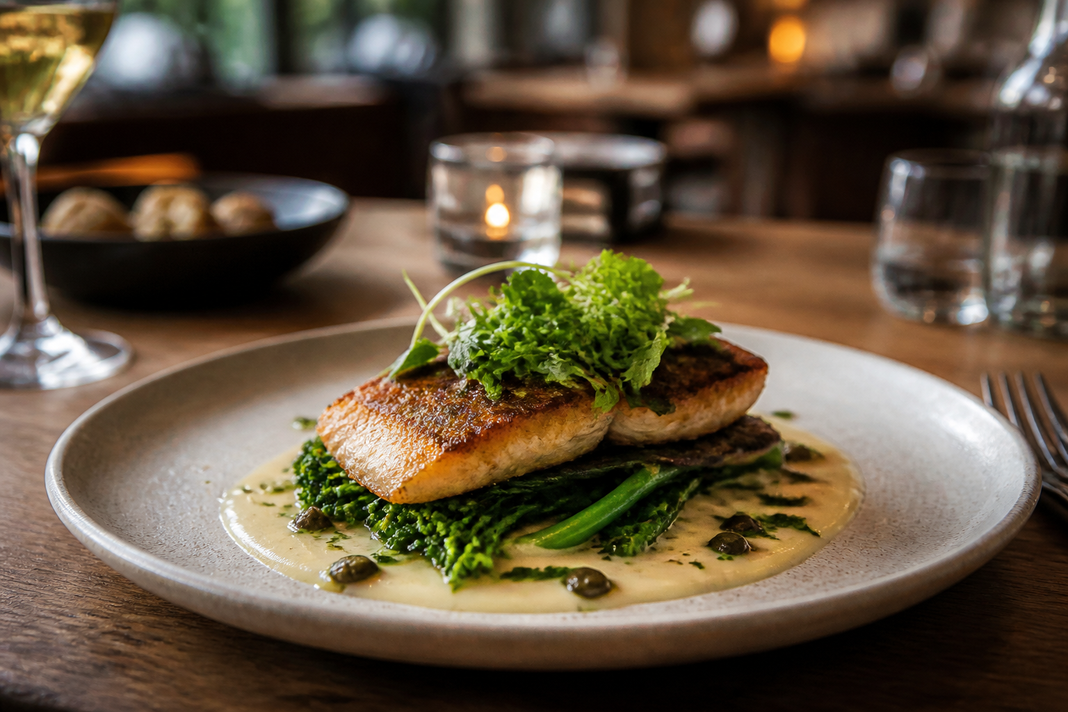AI-generated image representing a Restaurant in Horsforth — illustrative, not a photograph of Bavette.