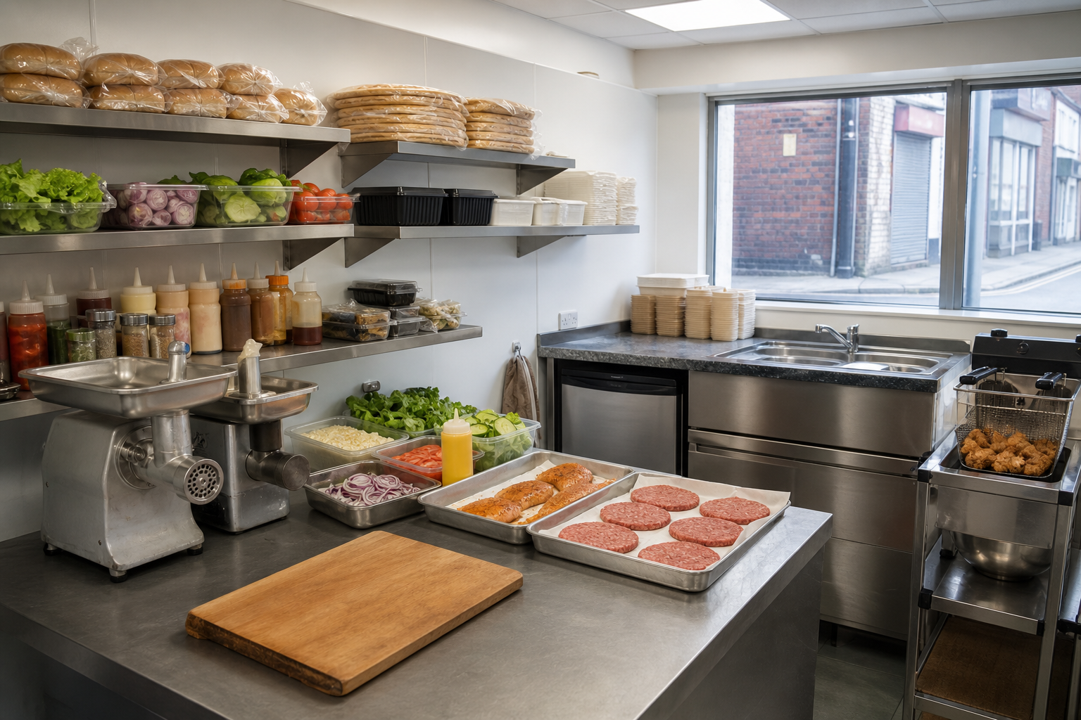 An illustrative AI-generated photograph representing a takeaway in Meanwood. Not a photograph of the business itself.