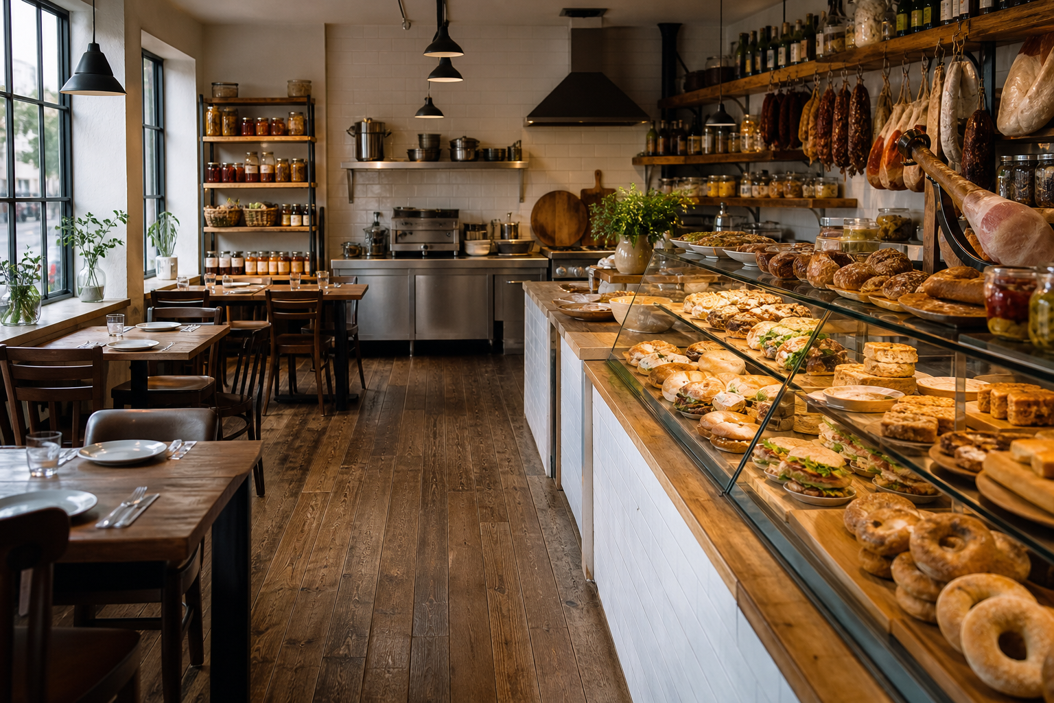 An illustrative AI-generated photograph representing a café in Pudsey. Not a photograph of the business itself.