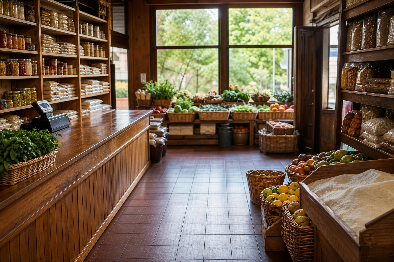 An illustrative AI-generated photograph representing a grocer in Morley. Not a photograph of the business itself.
