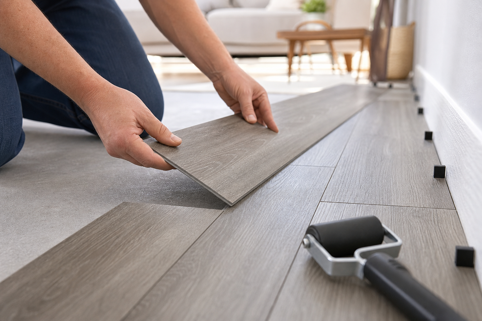 AI-generated image representing flooring fitting in Chapel Allerton — illustrative, not a photograph of Hallas Flooring.