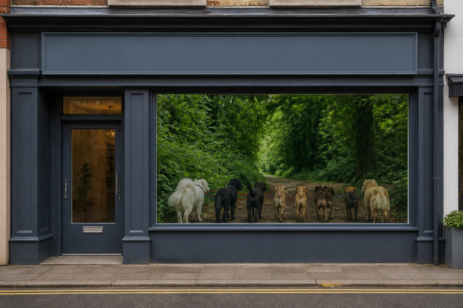 AI-generated image representing a Dog walker in Horsforth — illustrative, not a photograph of In Safe Paws with Chris.