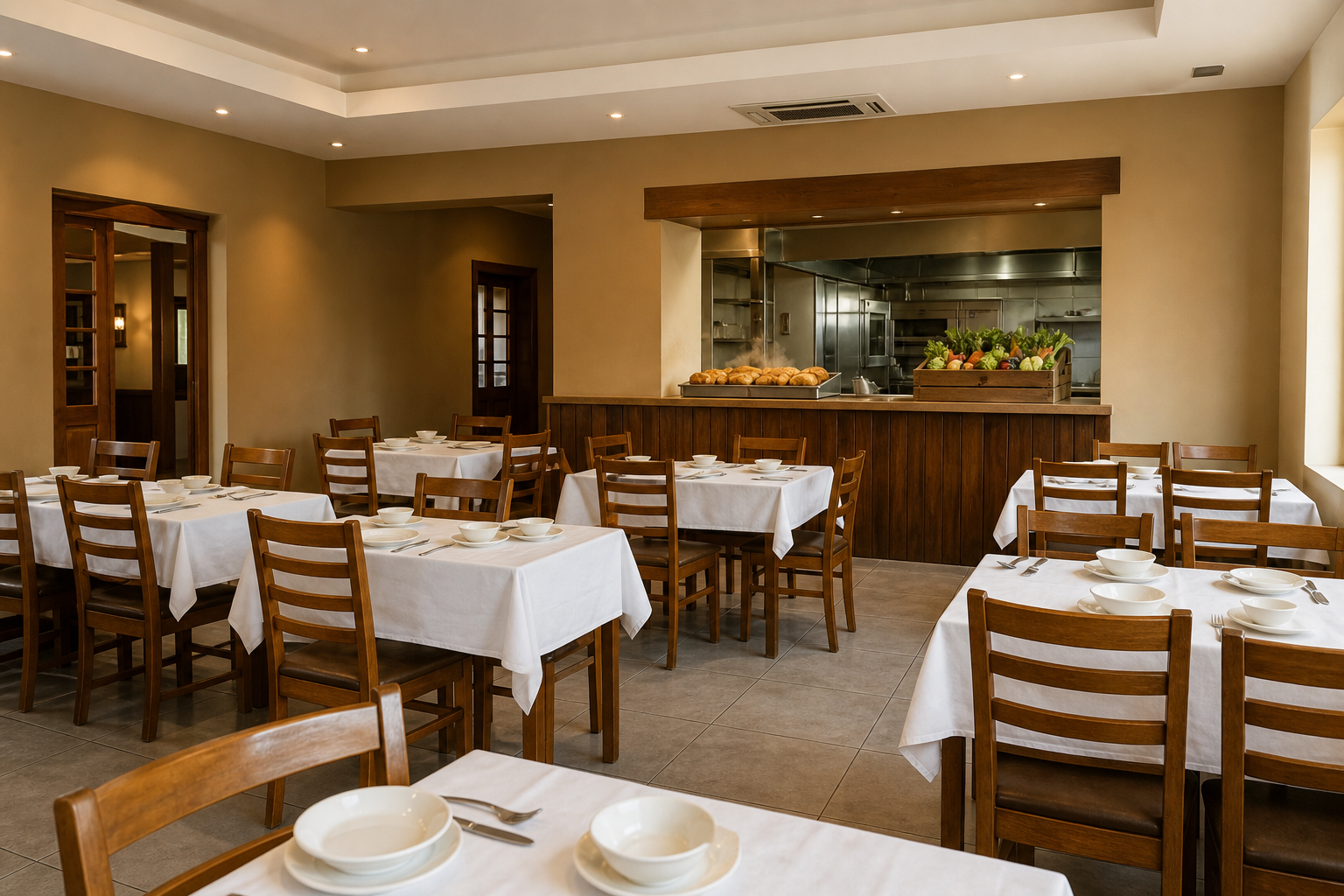 An illustrative AI-generated photograph representing a restaurant in Pudsey. Not a photograph of the business itself.