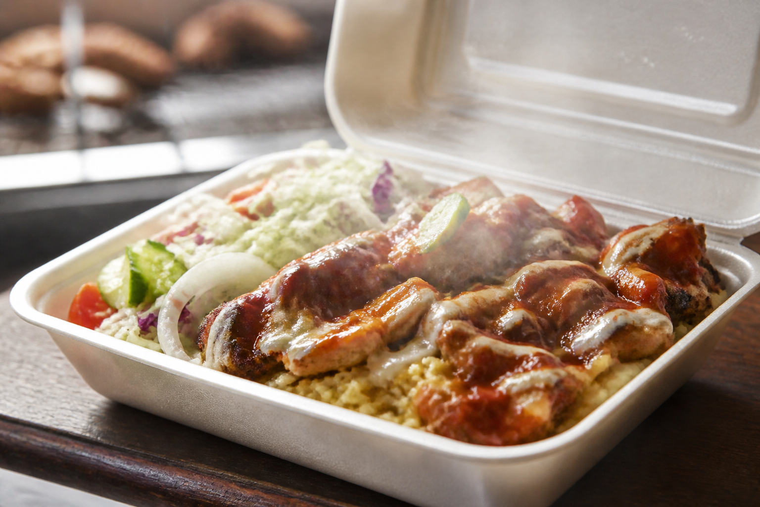 AI-generated image representing a Takeaway in Kirkstall — illustrative, not a photograph of Johnny Leung.