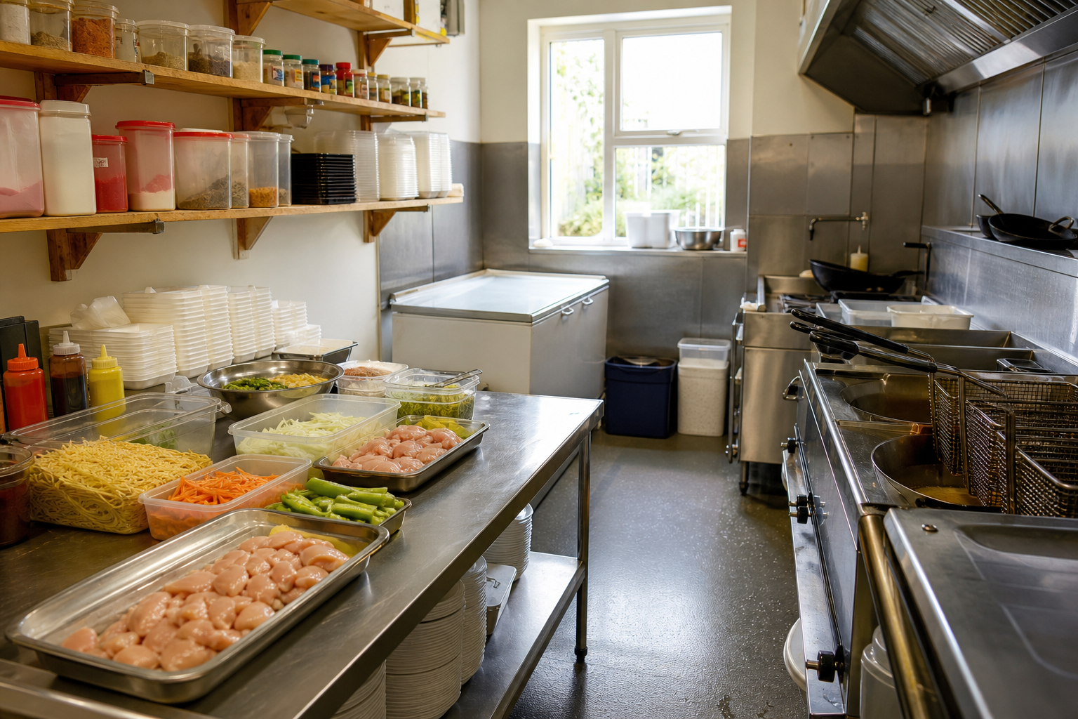 An illustrative AI-generated photograph representing a takeaway in Moortown. Not a photograph of the business itself.