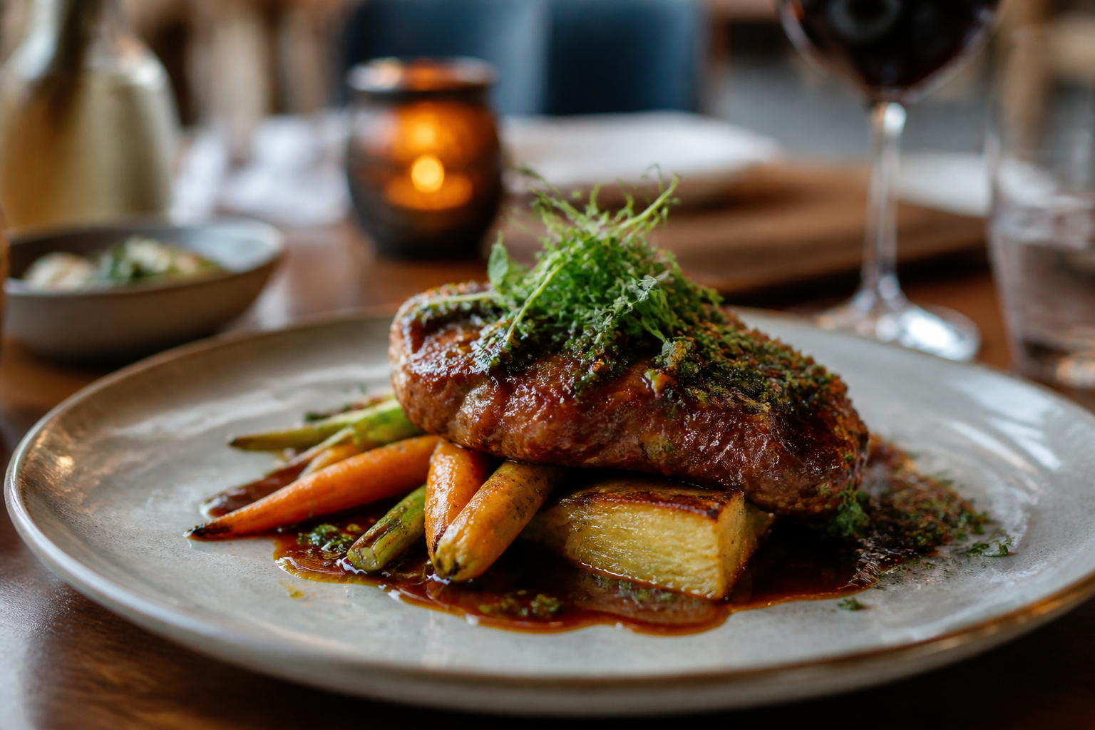AI-generated image representing a Restaurant in Chapel Allerton — illustrative, not a photograph of Khoi Kitchen.