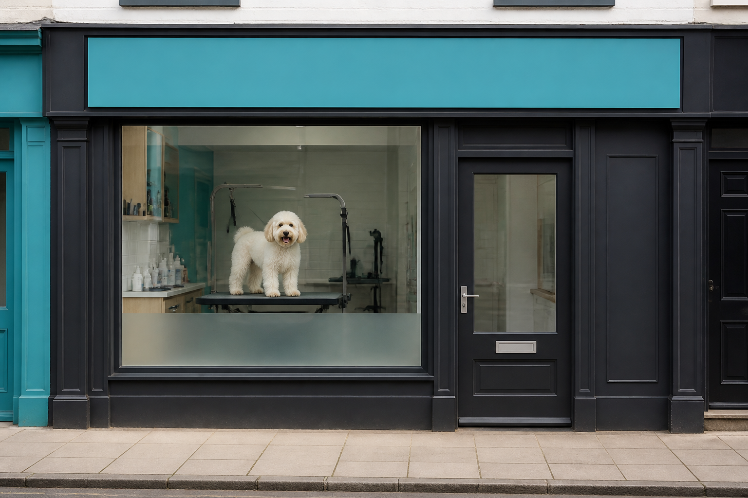 AI-generated image representing a Dog groomer in Horsforth — illustrative, not a photograph of LedByLead Dog Grooming.
