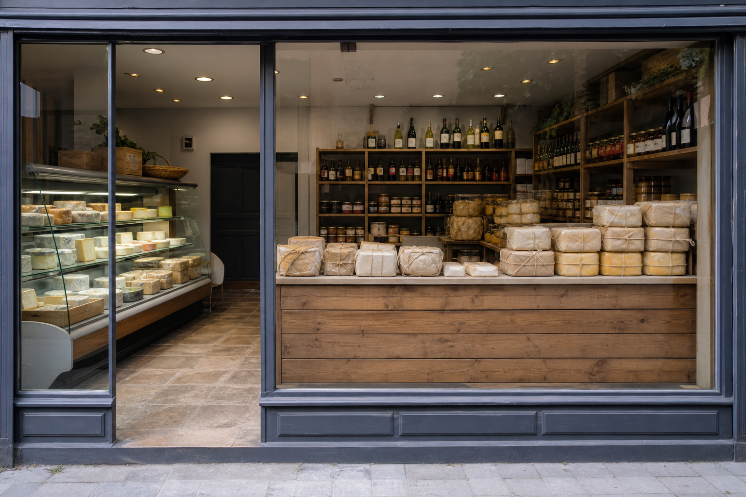 An illustrative AI-generated photograph representing a delicatessen in Pudsey. Not a photograph of the business itself.