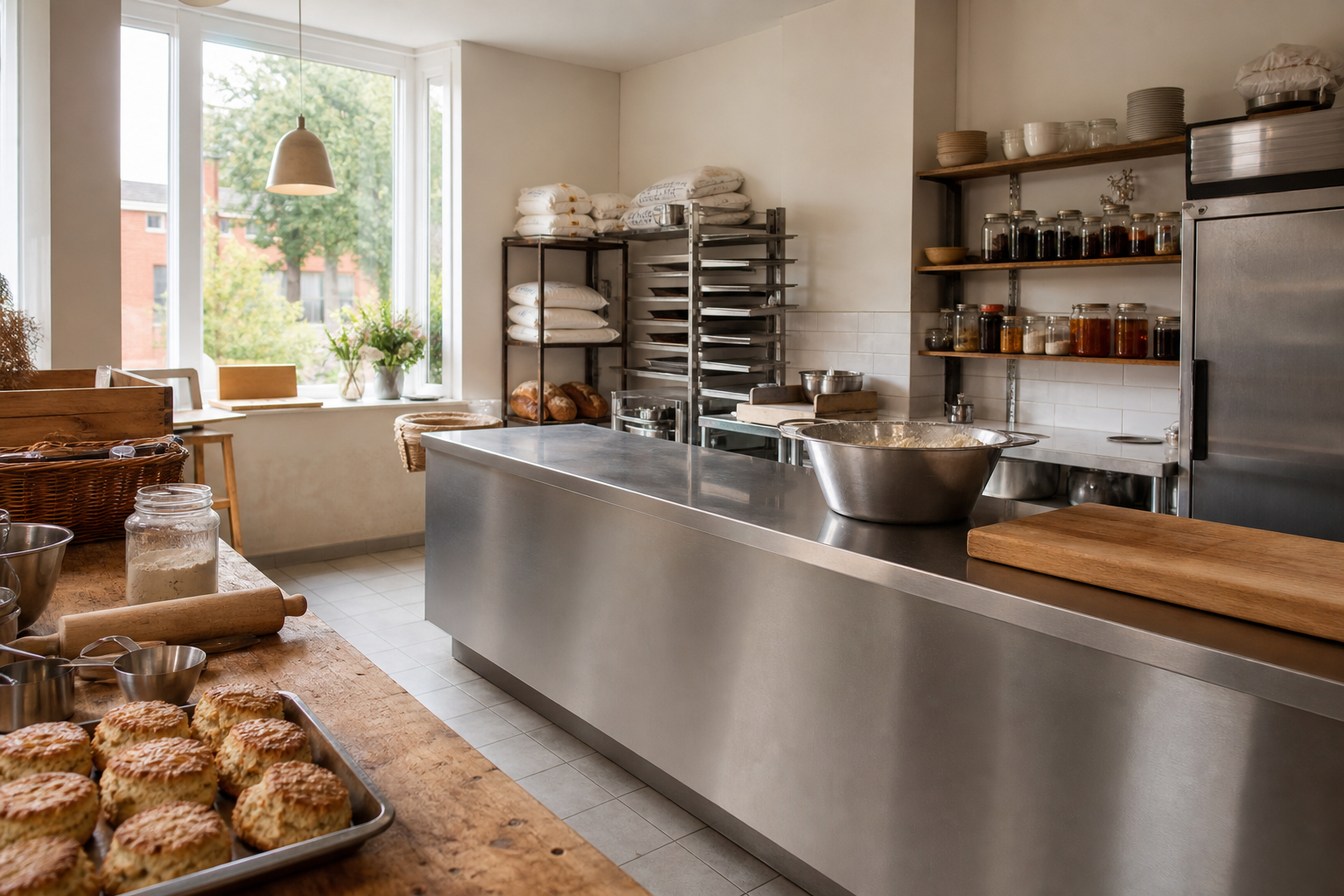 An illustrative AI-generated photograph representing a bakery in Harehills. Not a photograph of the business itself.