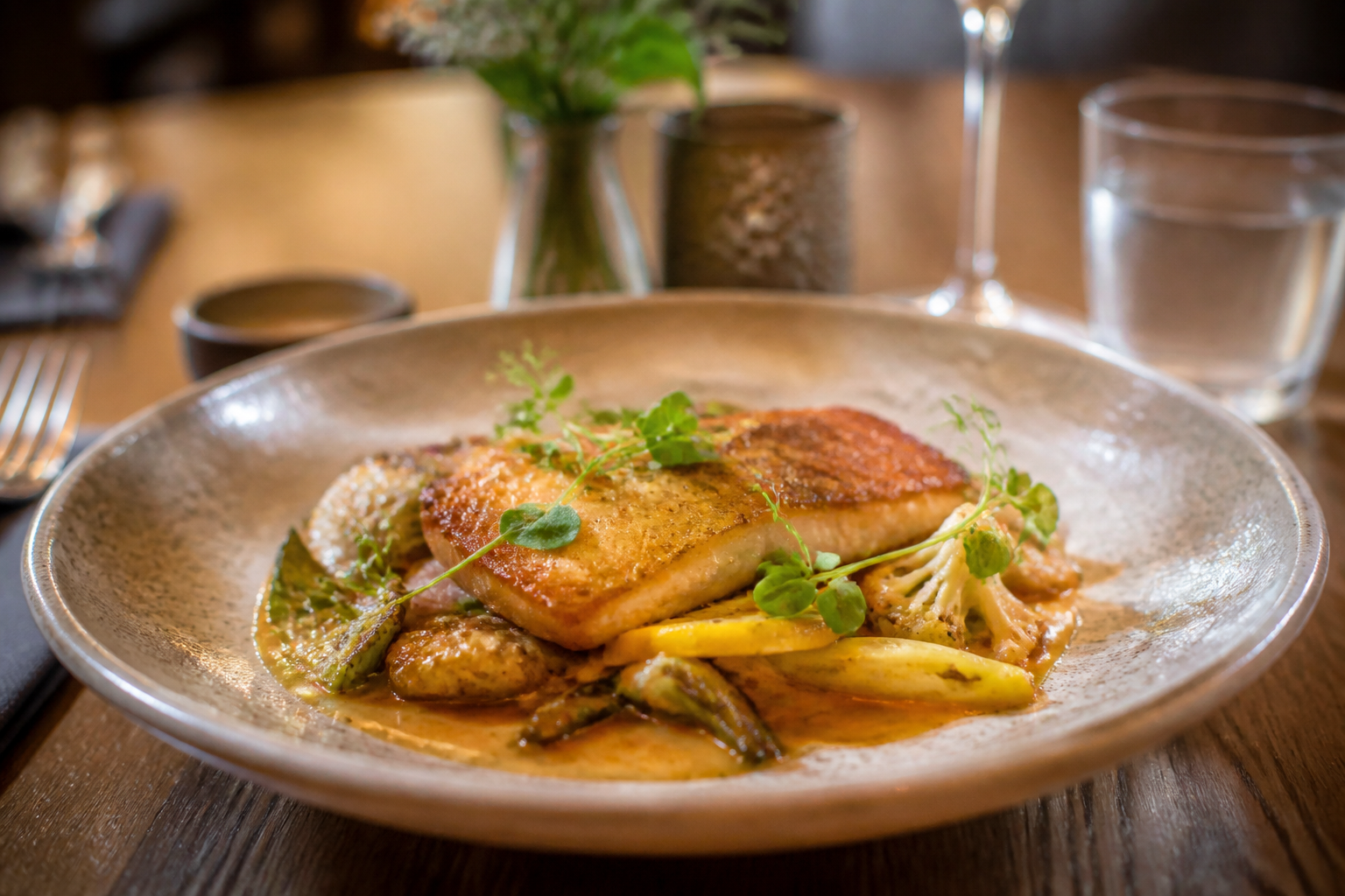 AI-generated image representing a Restaurant in Headingley — illustrative, not a photograph of No 14 Restaurant.