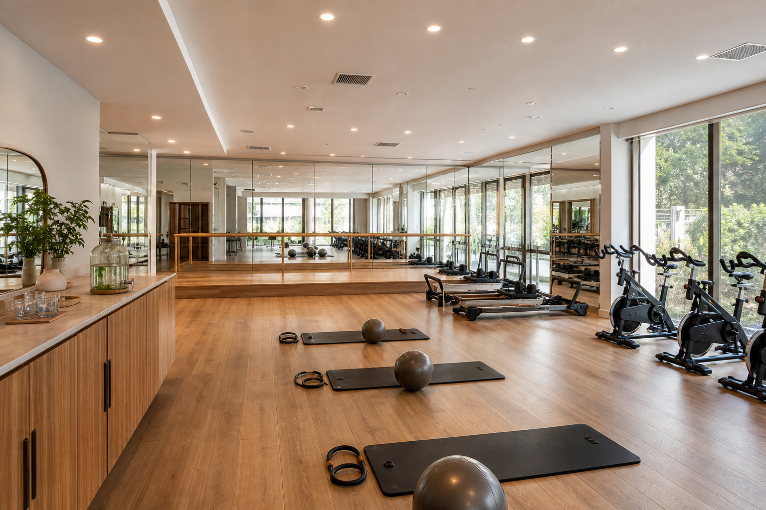 An illustrative AI-generated photograph representing a gym & fitness studio in Oakwood. Not a photograph of the business itself.