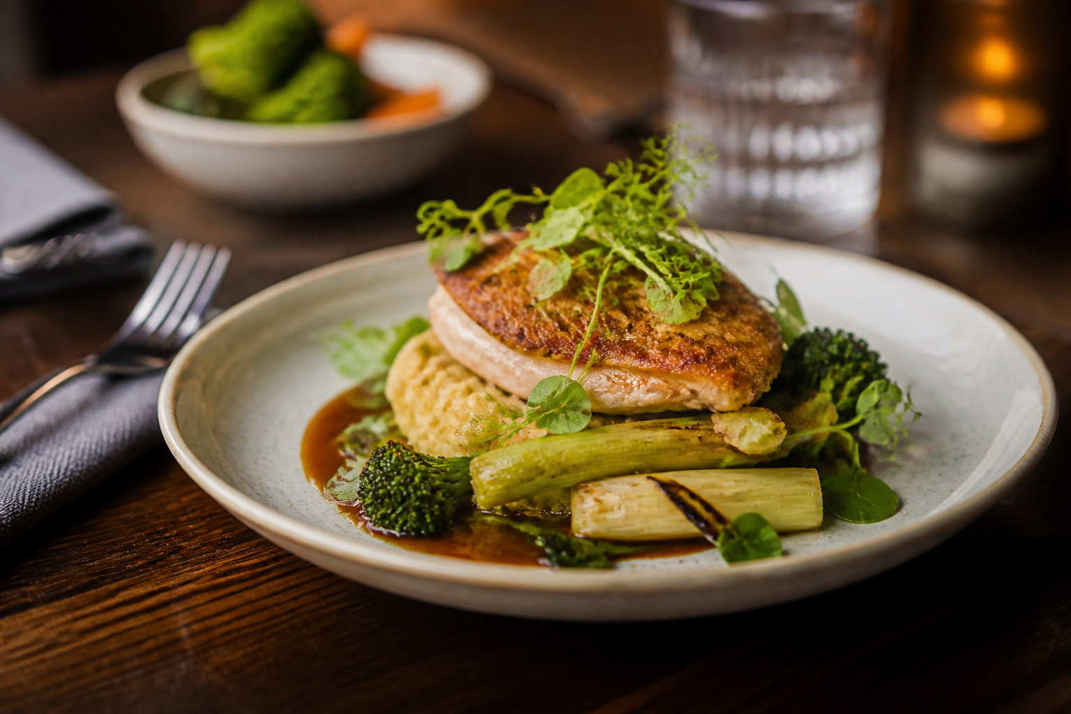 AI-generated image representing a Restaurant in Headingley — illustrative, not a photograph of Olympus Grill.