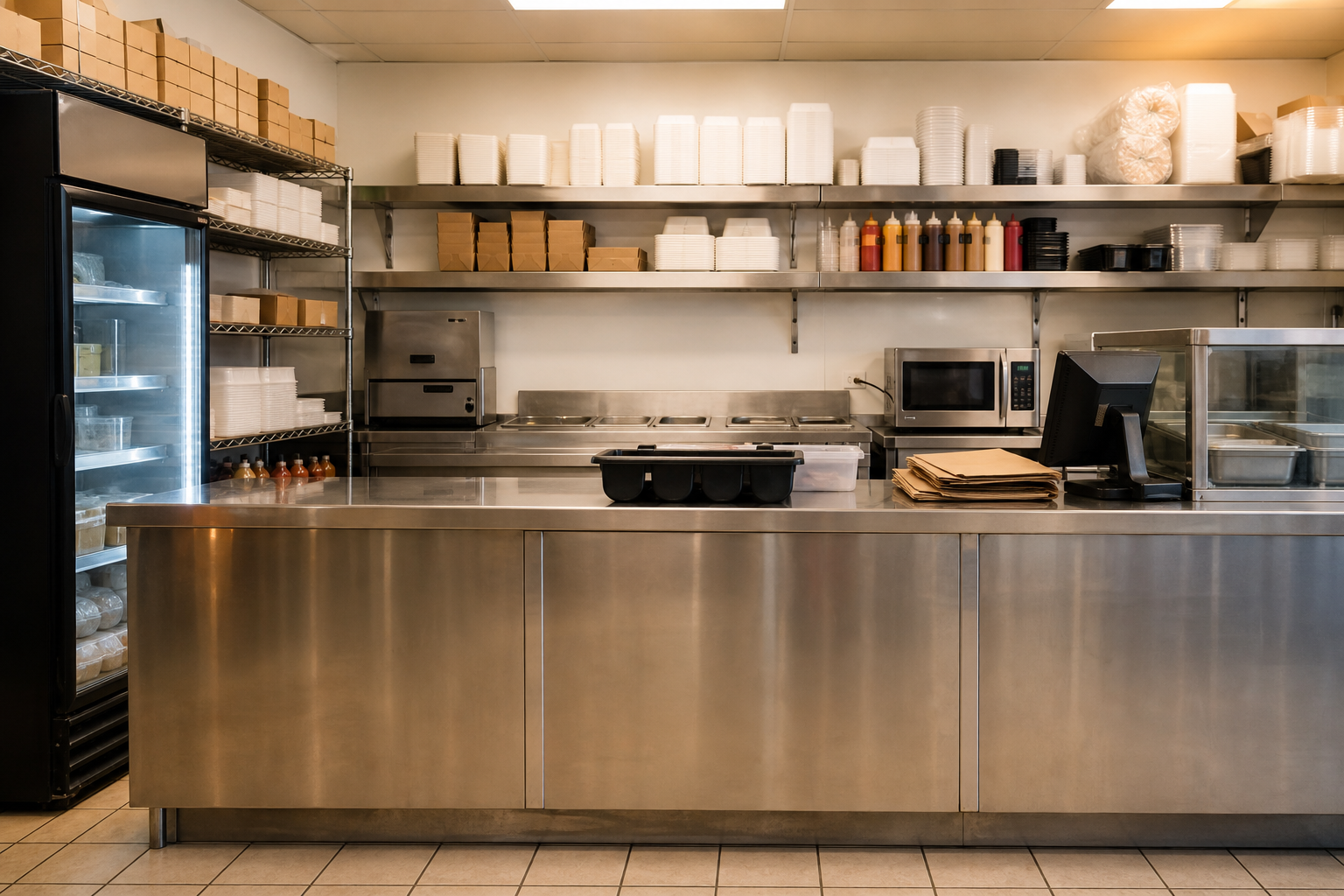 An illustrative AI-generated photograph representing a takeaway in Pudsey. Not a photograph of the business itself.