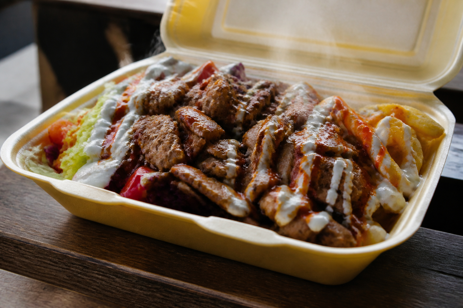 AI-generated image representing a Takeaway in Horsforth — illustrative, not a photograph of Oriental Dragon Chinese Takeaway.