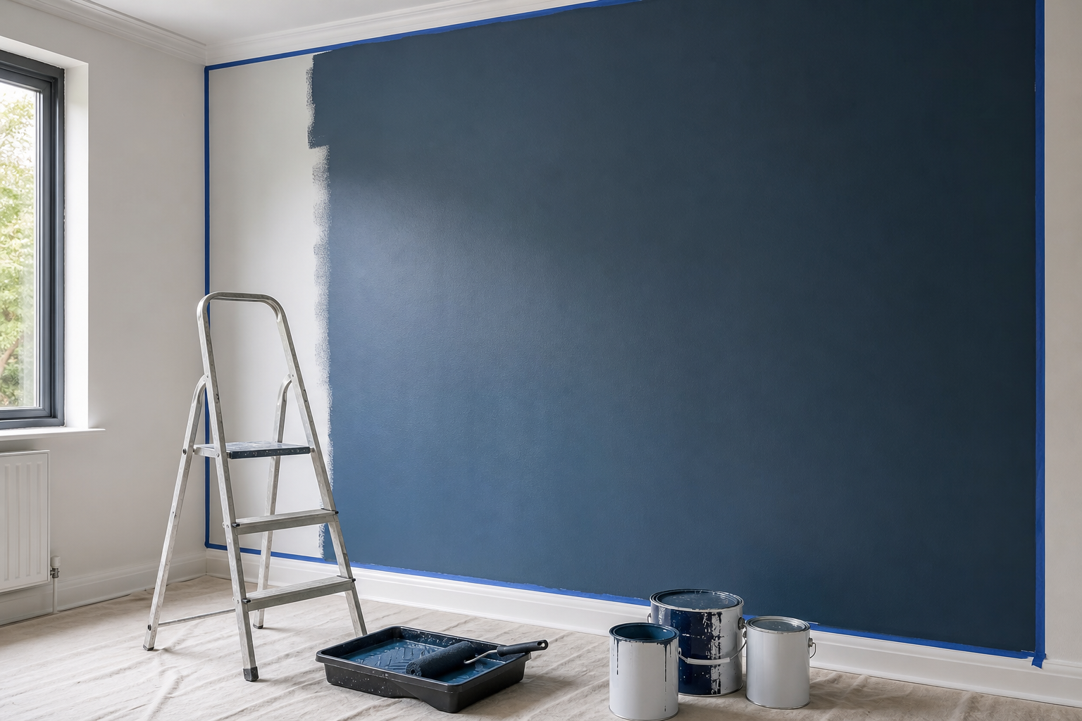 AI-generated image representing decorating work in Headingley — illustrative, not a photograph of Paul Hartley Painters and Decorators.