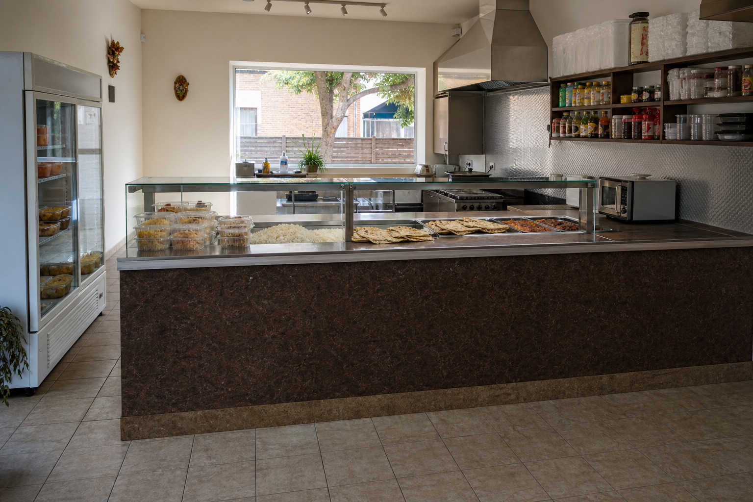 An illustrative AI-generated photograph representing a takeaway in Harehills. Not a photograph of the business itself.