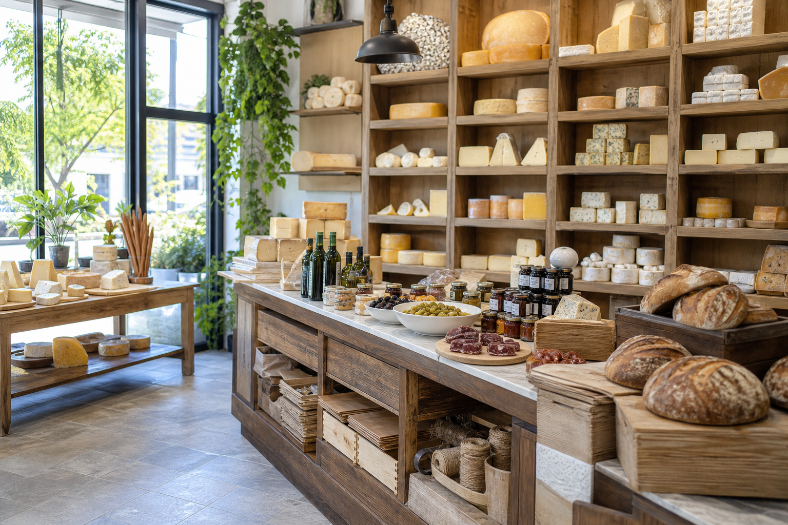 An illustrative AI-generated photograph representing a delicatessen in Wetherby. Not a photograph of the business itself.