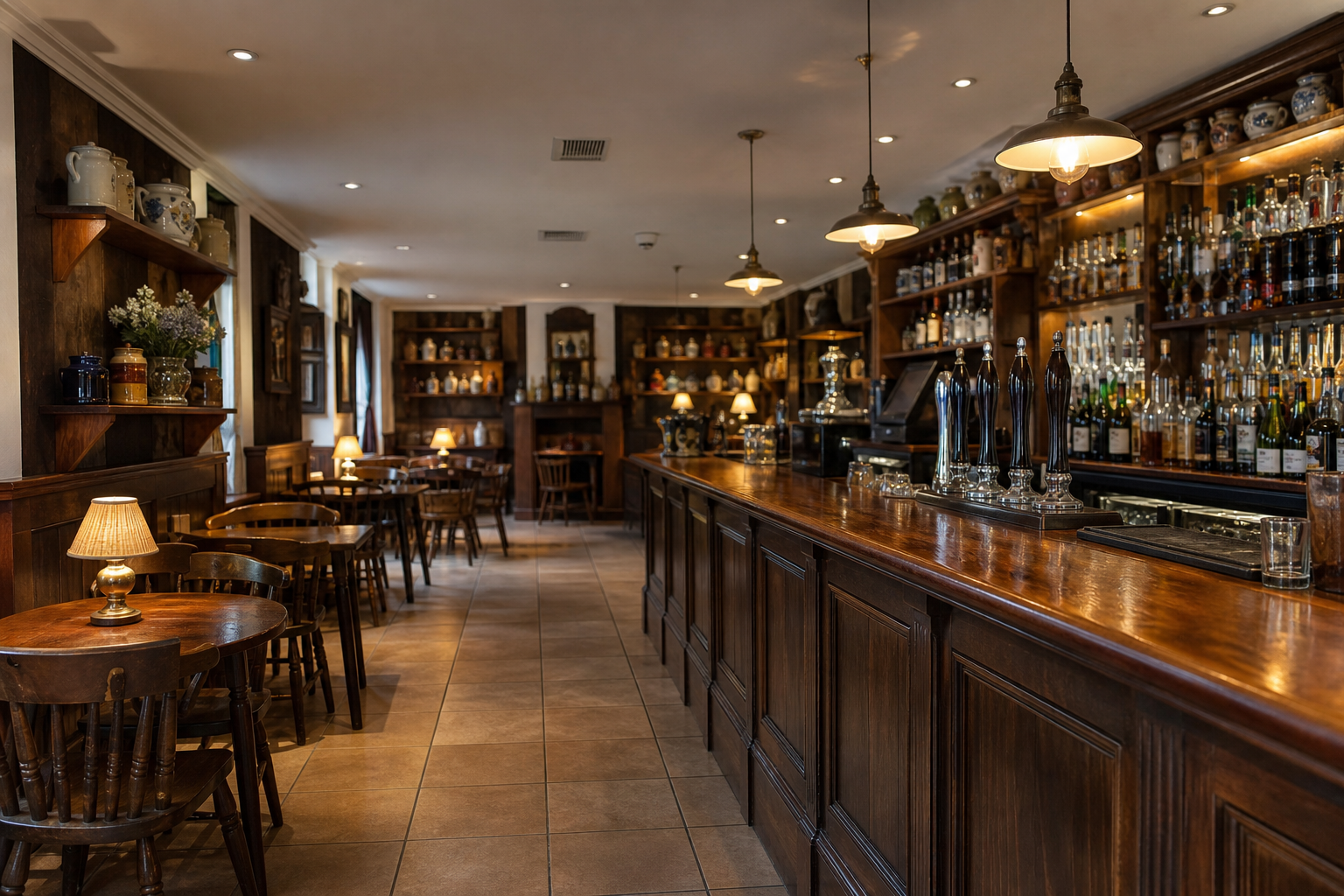 An illustrative AI-generated photograph representing a pub in Otley. Not a photograph of the business itself.