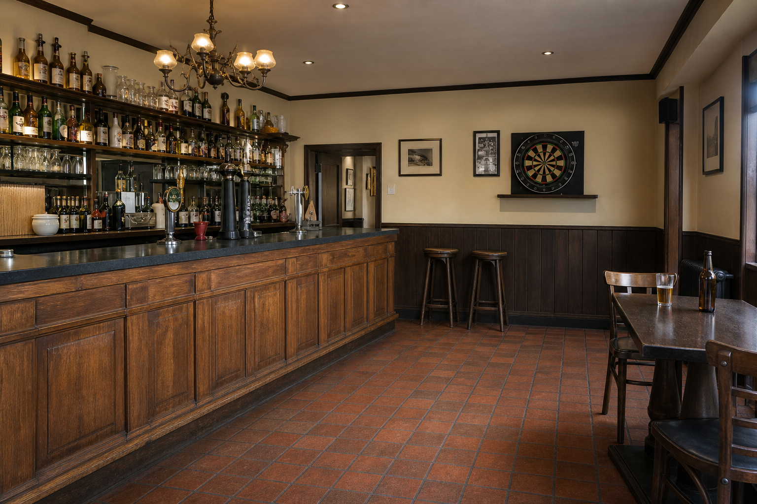 An illustrative AI-generated photograph representing a pub in Otley. Not a photograph of the business itself.