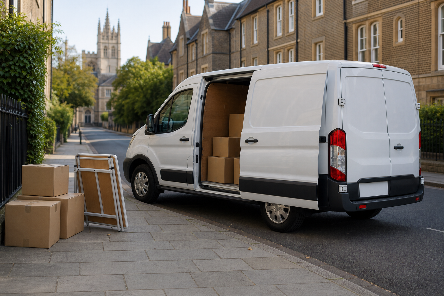 AI-generated image representing a man with a van service in Headingley — illustrative, not a photograph of The Van Man Leeds.