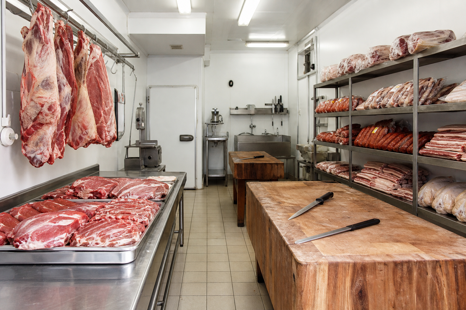 An illustrative AI-generated photograph representing a butcher in Guiseley. Not a photograph of the business itself.
