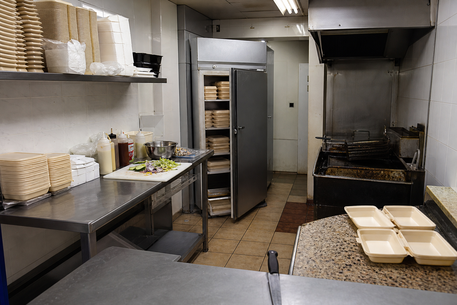 An illustrative AI-generated photograph representing a takeaway in Armley. Not a photograph of the business itself.